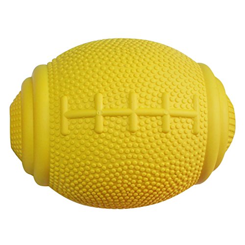 PlayfulSpirit Pelota de Rugby de Recompensas para Cachorros y Perros: Dispensador de Comida, Increíble Destructor del Aburrimiento de Mascota y Divertido Juguete de entrenamiento básico para cachorros