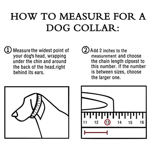 PROSTEEL Collar Resistente de Perro Cadena de Acero Inoxidable 15mm de Ancho Cadena de Seguridad, Dorado 51cm