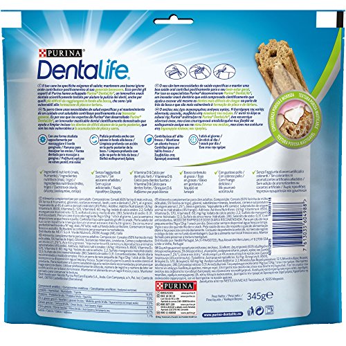 Purina Dentalife, Golosina Dental para Perro Pequeño,  4 x 345 g