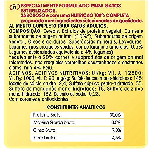 Purina Friskies Esterilizados Pienso para Gato Adulto Pavo y Verduras 6 x 1,5 Kg