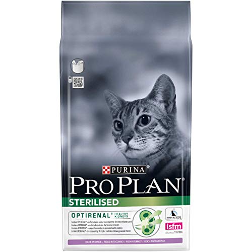 PURINA Pro Plan Comida Seco para Gato Esterilizado con Optirenal, Sabor Pavo - 1.5 Kg