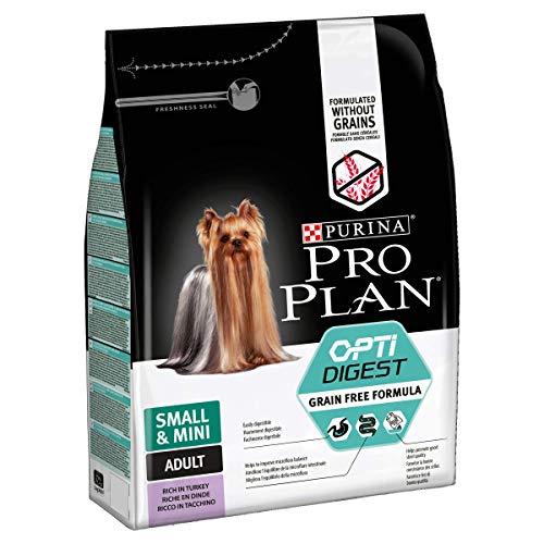 Purina Pro Plan Optidigest Grain Free Comida Seca para Perros Adultos, Pequeños y Mini con Pavo, 2500 g