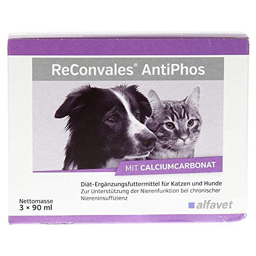 ReConvales Antifos 3 x 90 ml Complemento alimenticio para la función renal en insuficiencia renal crónica