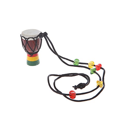 Rtengtunn Tambor de Madera clásico Jambe Mini Djembe Percusión Tambor de Mano Africano Bongo Gift - 4