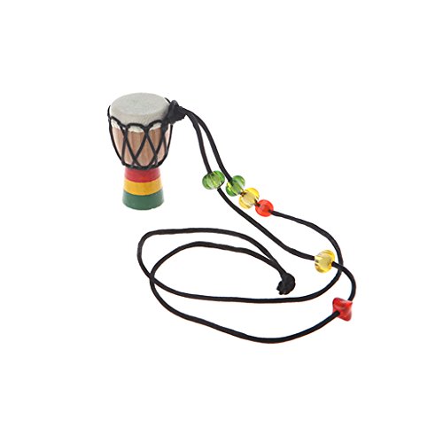 Rtengtunn Tambor de Madera clásico Jambe Mini Djembe Percusión Tambor de Mano Africano Bongo Gift - 4