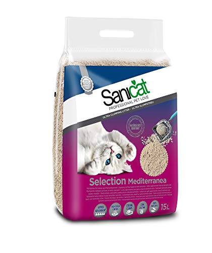 Sanicat Select Mediterranea Arena de Gatos Ultra Aglomerante - 15L