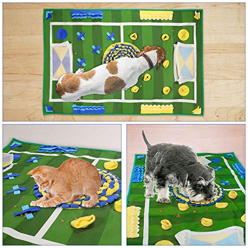 SlowTon Alfombrilla para Perros Toys Snuffle Mat para Perros Alfombrilla de Entrenamiento para Perros Trabajo para Mascotas de alimentación Mat fomenta Habilidades Naturales Pet Toy