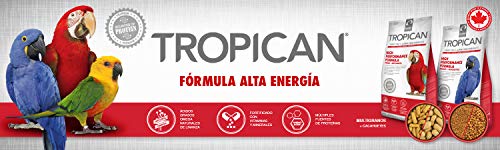 Tropican Alimento para Loros Grandes con Formula Alta Energía - 1,5 kg