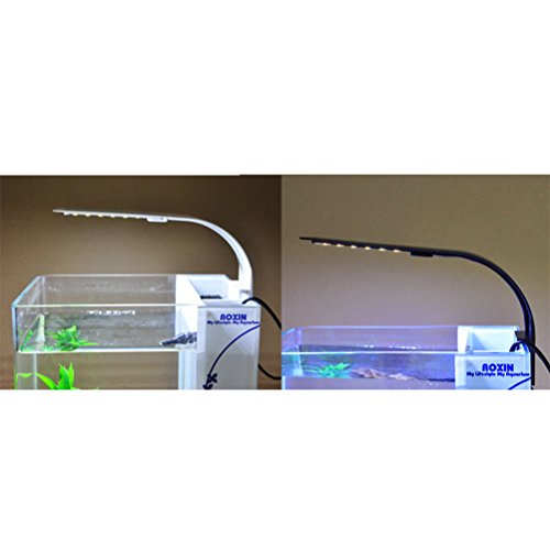 Ueetek Lámpara led ultrafina para acuario, con pinza, para planta