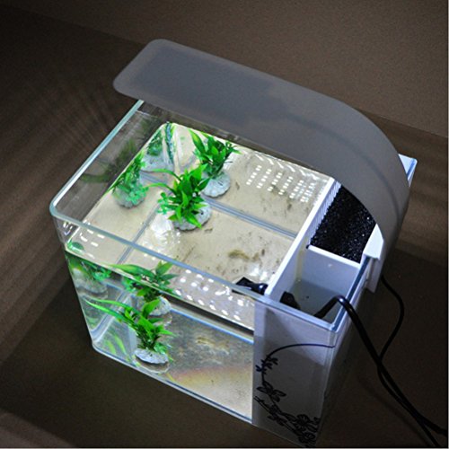 Ueetek Lámpara led ultrafina para acuario, con pinza, para planta