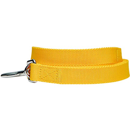 Umi. Essential Classic - Correa resistente para perros S, 150 x 1,5 cm, correas básicas para perros (amarillo)