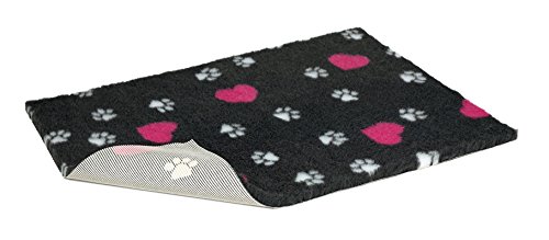 Vetbed Antideslizante Cama con Patas Blanco y Rosa Corazones, pequeño, Color Gris, Parent