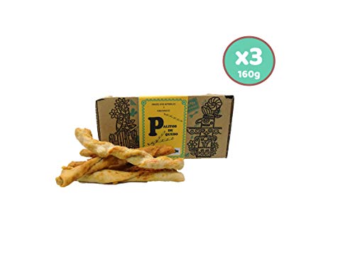 Waniyanpi Sticks de Queso para Perros 480g (3 Cajas x 160g)|Premios con Queso sin Lactosa y Tomate Natural