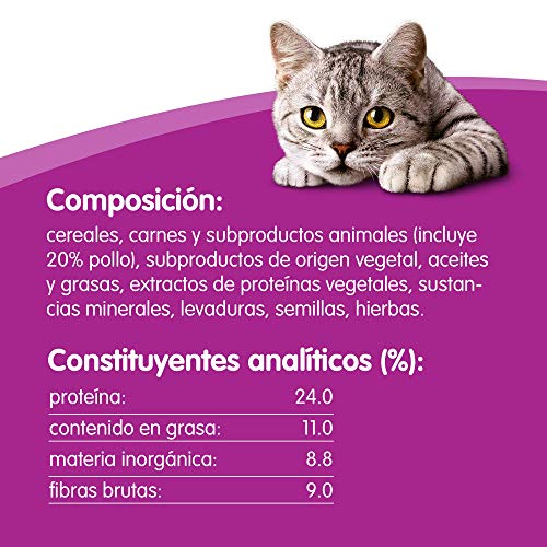 Whiskas Dentabites de 40g para higiene oral de uso diario para gatos (Pack de 8)