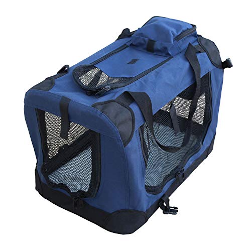 YATEK Transportin para Perros Plegable entradas Laterales y Superiores con Alta Visibilidad, Confort y Seguridad para tu Mascota (Tamaño S (49,5 x 34,5 x 35cm)