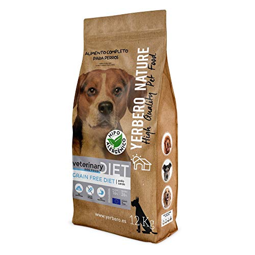 YERBERO Nature Grain Free Diet Pollo y Cerdo, alimento sin Cereales para Perros 12kg