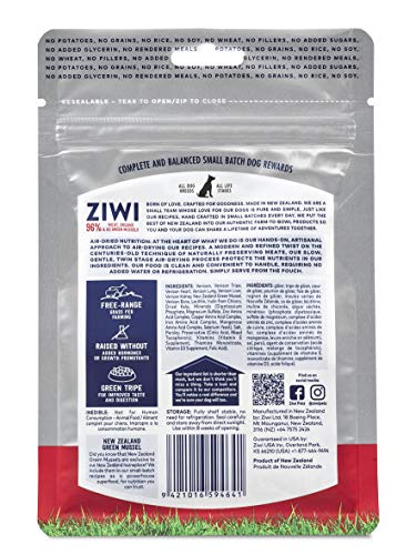 Ziwi Peak Premios para Perro, Sabor Venado - 85 gr