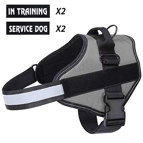 Arnés para Perros Transpirable sin tracción Ajustable, Ayuda para el Entrenamiento de la Marcha, fácil Control Exterior para Perros pequeños y medianos, arnés para Perros Gris