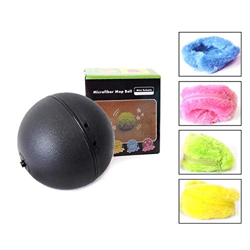 Chidi Toy Magic Roller Ball, 2-en-1 función de la Bola del Juguete eléctrico del Animal doméstico con 4 Cubiertas de Lana para Perro Gato Mascota, Juguetes educativos para Mascotas Mascota Bola mágic