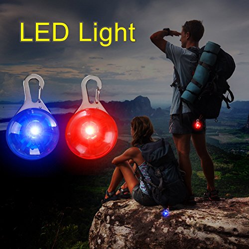 Da.Wa Perros Mascotas Luz LED Collar Colgante Hebilla Clip-on Protección para Perros