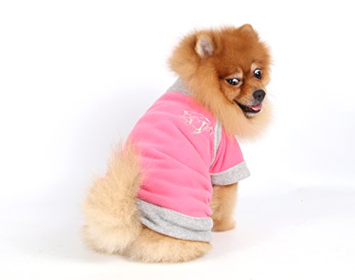 Doggy Dolly w059 Forro Polar Perros Chaqueta Tiger, Color Rosa