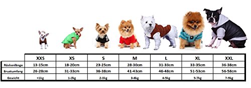 Doggy Dolly w059 Forro Polar Perros Chaqueta Tiger, Color Rosa