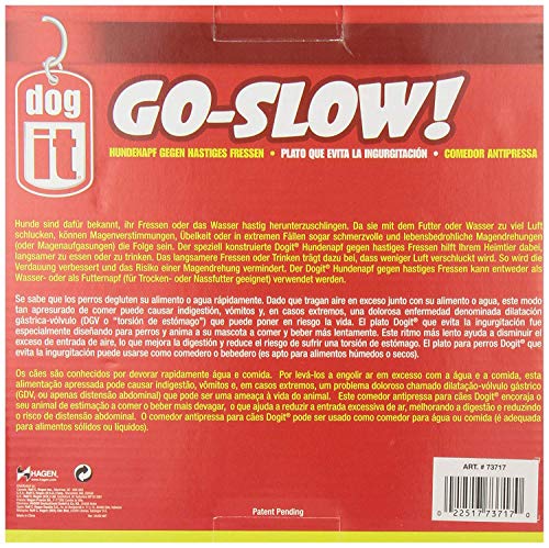 Dogit go-Slow Anti-Gulp Perro Cuenco