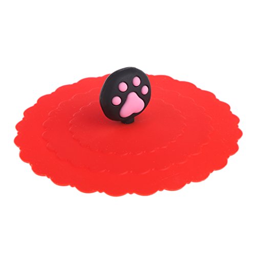 ECMQS Pet Food - Tapa Reutilizable de Silicona para Perro, Gato, 1 Unidad, Color Aleatorio