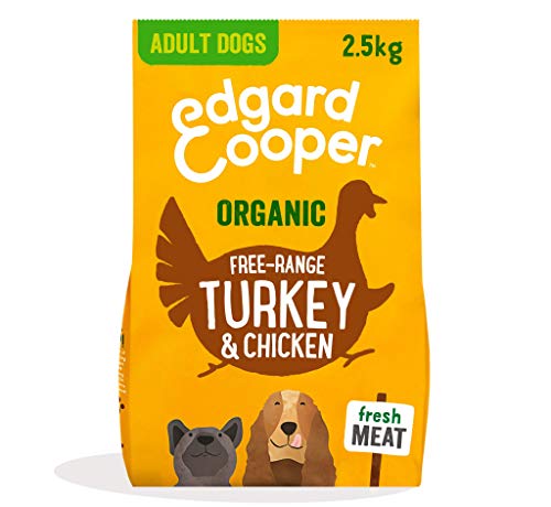 Edgard & Cooper pienso para Perros Adultos sin Gluten, Natural con Pavo y Pollo de Granja ecológicos, Comida balanceada sin harinas de Carne ni Carnes sobreprocesadas, cocinada a Fuego Lento (2,5 kg)