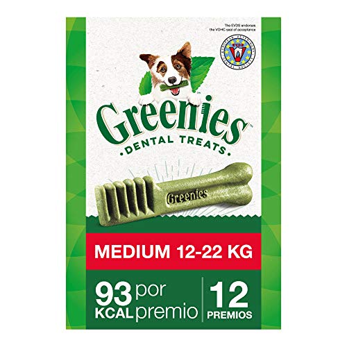 Greenies Snack dental Regular para perros de 11kg a 22kg, bolsa de 340 g (Pack de 6)