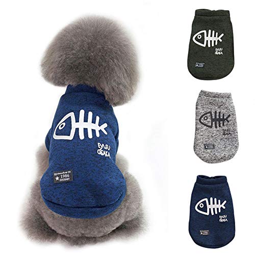 Handfly - Abrigo de invierno para perros, sudadera con capucha, chaqueta para perros pequeños