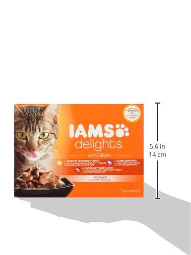 IAMS Delights Gato Adulto Colección Tierra en Salsa [1,02 kg]