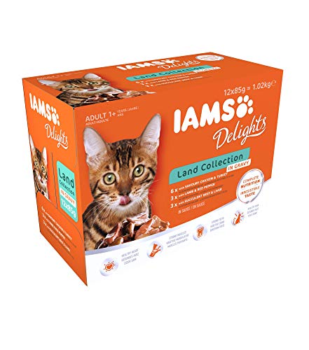 IAMS Delights Gato Adulto Colección Tierra en Salsa [1,02 kg]