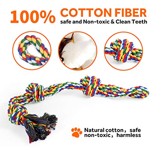 Juguetes de para perros, Juguete para masticar con 3 nudos para los que mastican con agresividad, cuerda interactiva para perros de razas grandes, Cuerdas XL de 66cm para perros grandes y fuertes