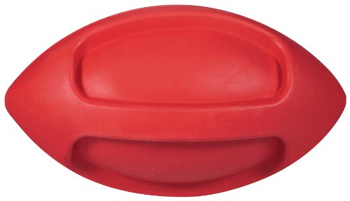 JW JW40027 Juguete Isqueak Funble Football Small, Pequeño Balón De Rugby Chorros De Goma Gruesa para Perros, S