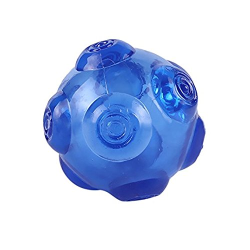 Louvra Pelota Perro Impermeable Bola Inflable Goma Juguete Perro, el Diámetro 9cm, Azul