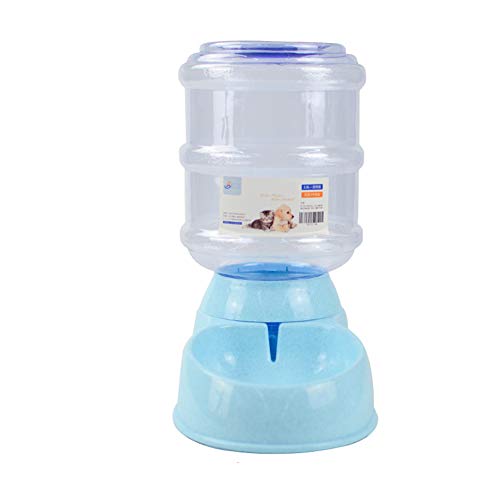 LRKZ Dispensador De Agua para Mascotas, Dispensador Automático De Agua para Mascotas, Combinación De Alimentos para Agua para Perros Y Gatos, Máquina Automática para Beber Agua,Azul,DrinkingFountain