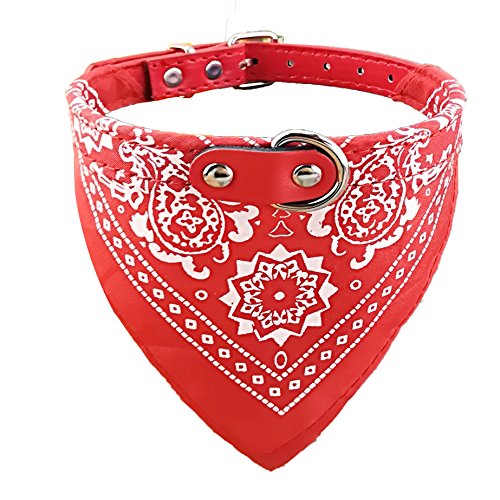 Newtensina Perro de la Moda Bandana Collar Collar de Perro Boy Pañuelo Medio Perrito Pañuelo con Cuello para Perros