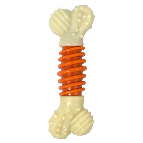 Nylabone Hueso masticable Doble de la Gama Extreme Juguete masticable para la higiene Dental de los Perros | Sabor a beicon | Grande | para Perros de hasta 23 kg