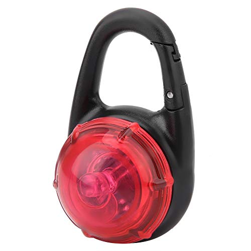 Perros Linterna Luz LED Linterna Llaveros Clips de luz de Advertencia Luz Intermitente LED Colgante de Seguridad para Perros para Acampar Senderismo Caminar(Rojo)