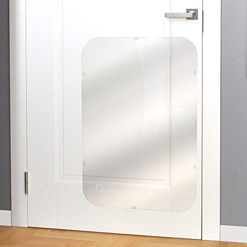 PETFECT - Protector de arañazos para Puerta de Perro para Uso Interior y Exterior, Transparente 75x50 cm