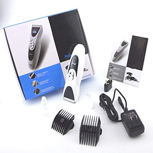 Potente recortador de Pelo para Mascotas eléctrico Plata Recargable Sharp Hair Hair Clipper Dog Grooming Haircut Haircut Shaver Machine-Blade