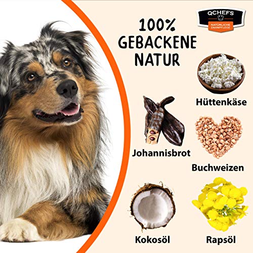 QCHEFS Snackies | comida para perros | contra el mal aliento | limpieza dental | bienestar para alérgicos | aliento y la placa