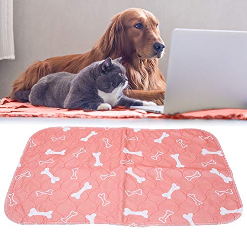 Smandy Pet Pee Pad, 3 Tamaños Reutilizable Impermeable Cachorro Perro Gato Pee Cama Cojín Alfombra Lavable Pet Trainging Pads Super Absorbente Perro Orina Estera(40 × 60cm)