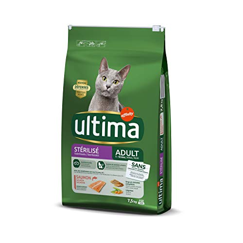 Ultima Pienso para gatos esterilizados adultos con salmón - 7.5 kg