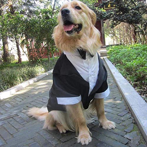 VISTANIA La Ropa Grande del Traje De Boda del Perro, Smoking Grande del Perro Disfraza Los Trajes Formales del Partido, El Perro Perdiguero De Oro Apto, Pitbull, Labrador, Samoyedo,XL