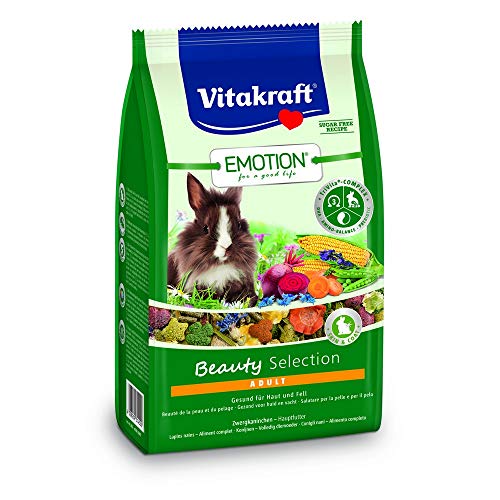 VITAKRAFT Emotion – Beauty Conejos Enanitos Adultos. 600 g