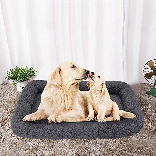 WeiCYN For Calentar la Perrera Pequeña Mediana Grande Mat Perro Perros Otoño Invierno Mat Cama Admite Prueba de Humedad calientan de la casa de Perro (Color : Blue, Size : 50x37cm)