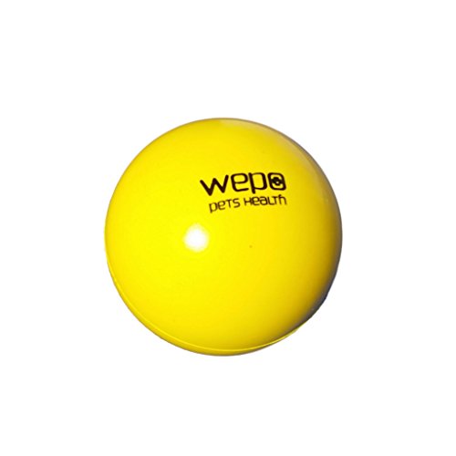 WEPO Perros Juguete Pelota L Robusto Lanzamiento Caucho Natural I Natural de Goma Juguete L 200 g L para Perros Grandes y pequeñas L Goma Dura – Pelota para Perros