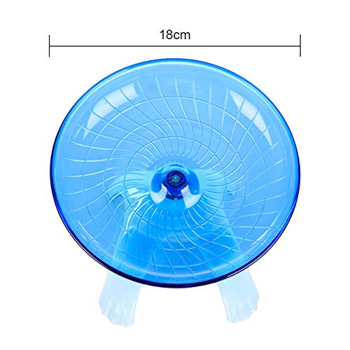 1pcs Rueda Del Hámster Del Vuelo De La Rueda De Platillo Ejecución De Plástico Pequeño Disco Confort Animal Rueda De Ejercicio Juguete Silencioso Spinner Juguetes Para Los Pequeños Animales Domésticos